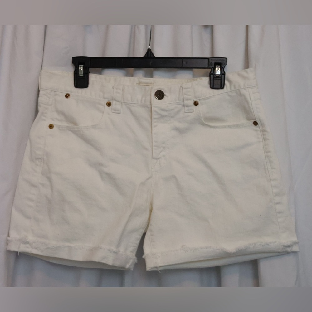 J. Crew white denim shorts